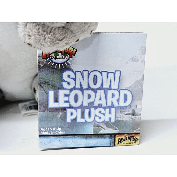 Adventure Planet Snow Leopard 8" Super Soft Plush - Picture 5 of 12
